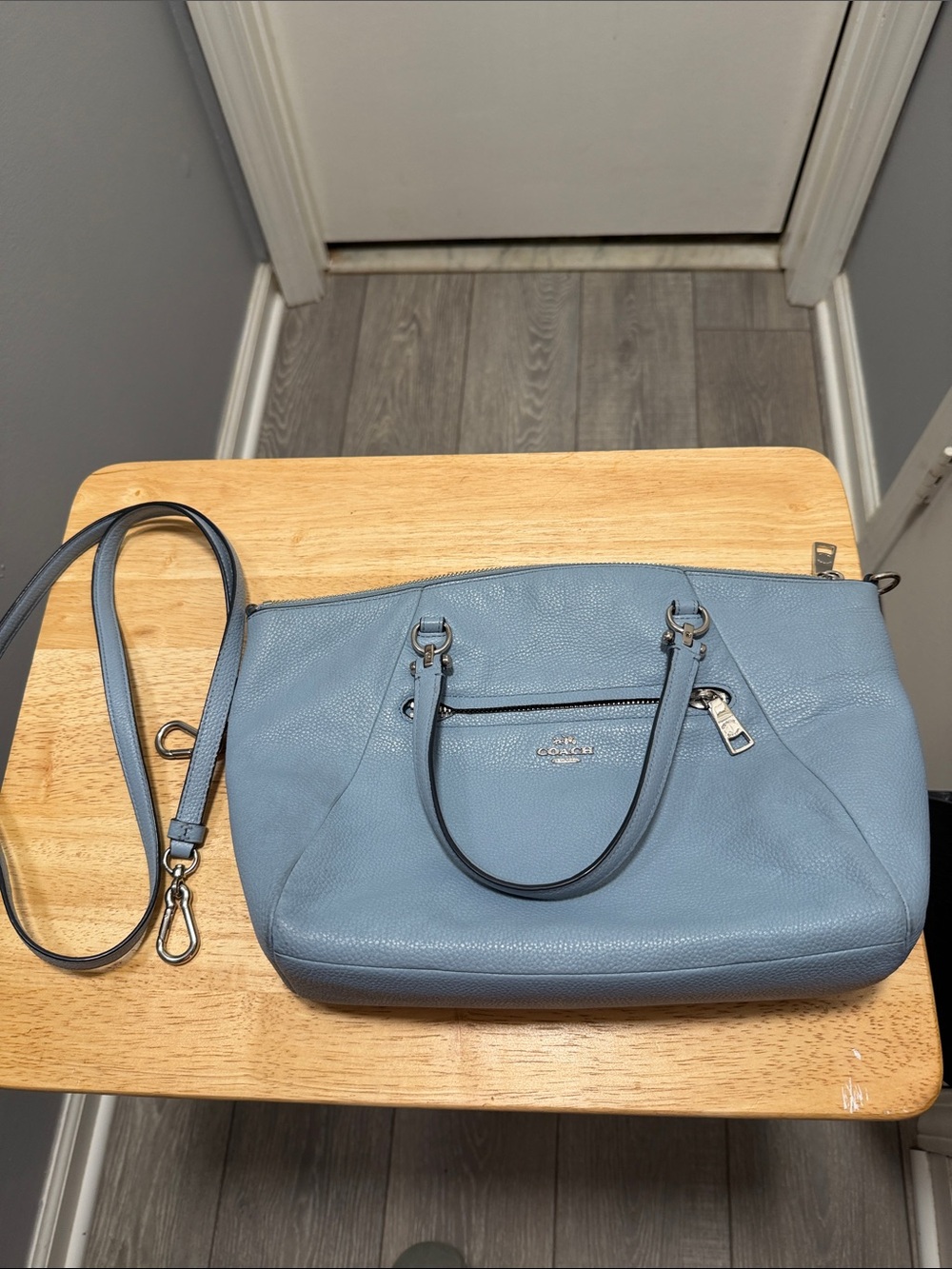Coach Pebbled Leather wristlet  included in sale of purse